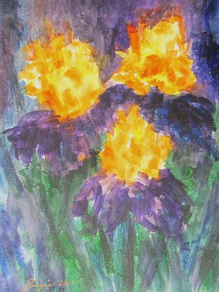 PURPLE IRISES